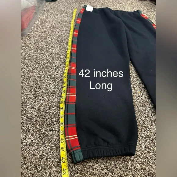 NWT Jordan Black Pants with Plaid Accents - Picture 5 of 6